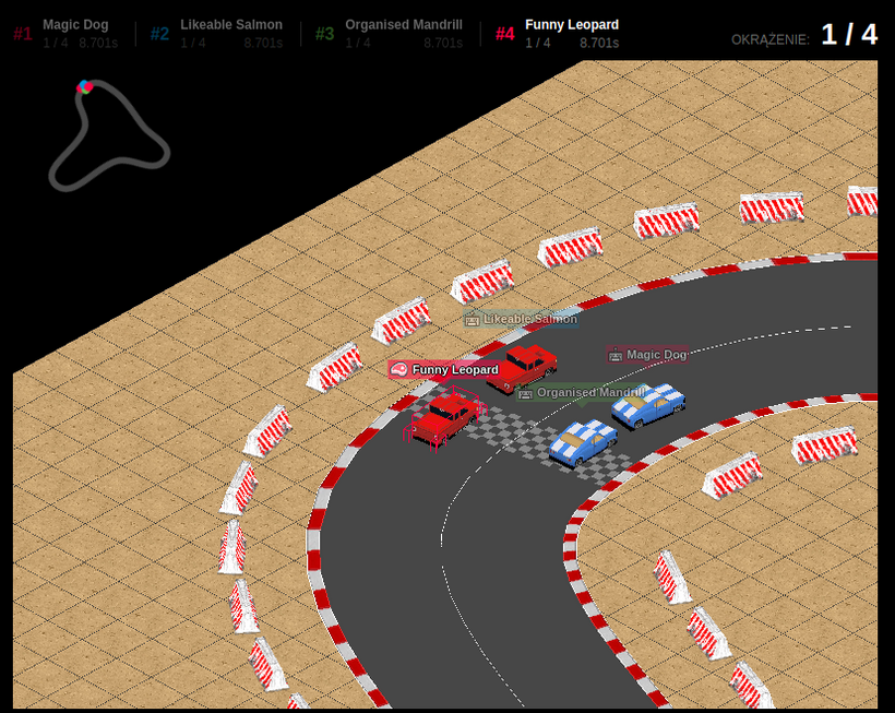 Screenshot of Micro-racing